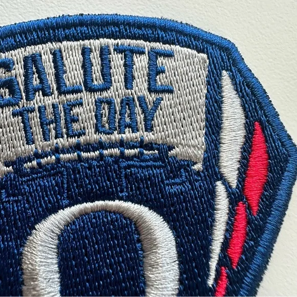 Oregon Ducks Football Salute The Day Military Authentic Hat Patch Blue Gray Red - Picture 4 of 9